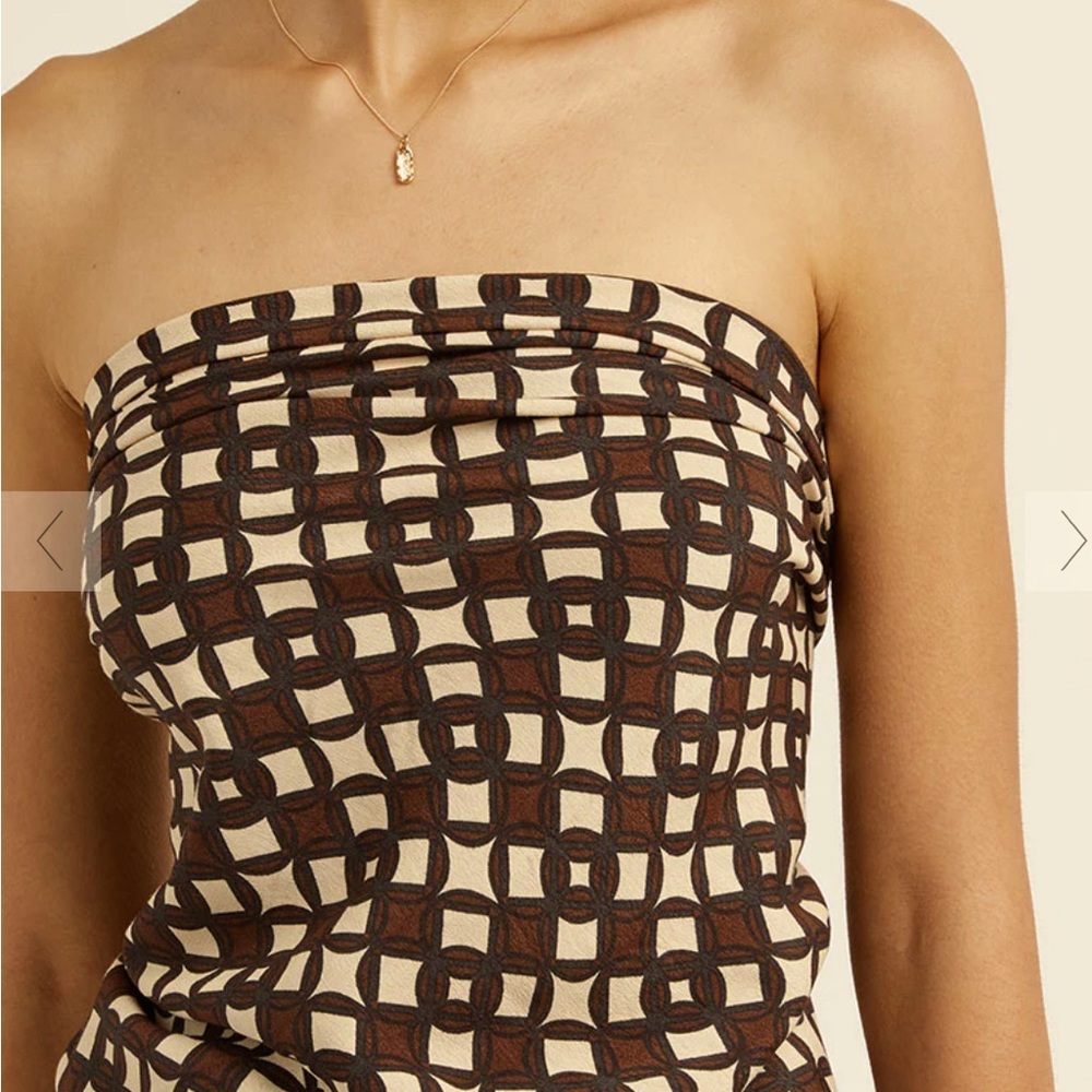 Dissh- Emmy Mahogany Geo Scarf